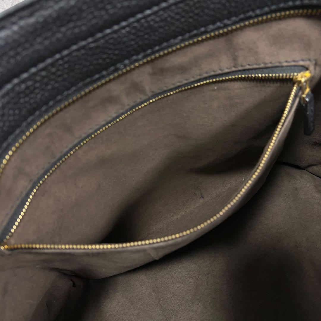 瀧治郎HushTug ハッシュタグ レザートートバッグ 黒 A4 本革