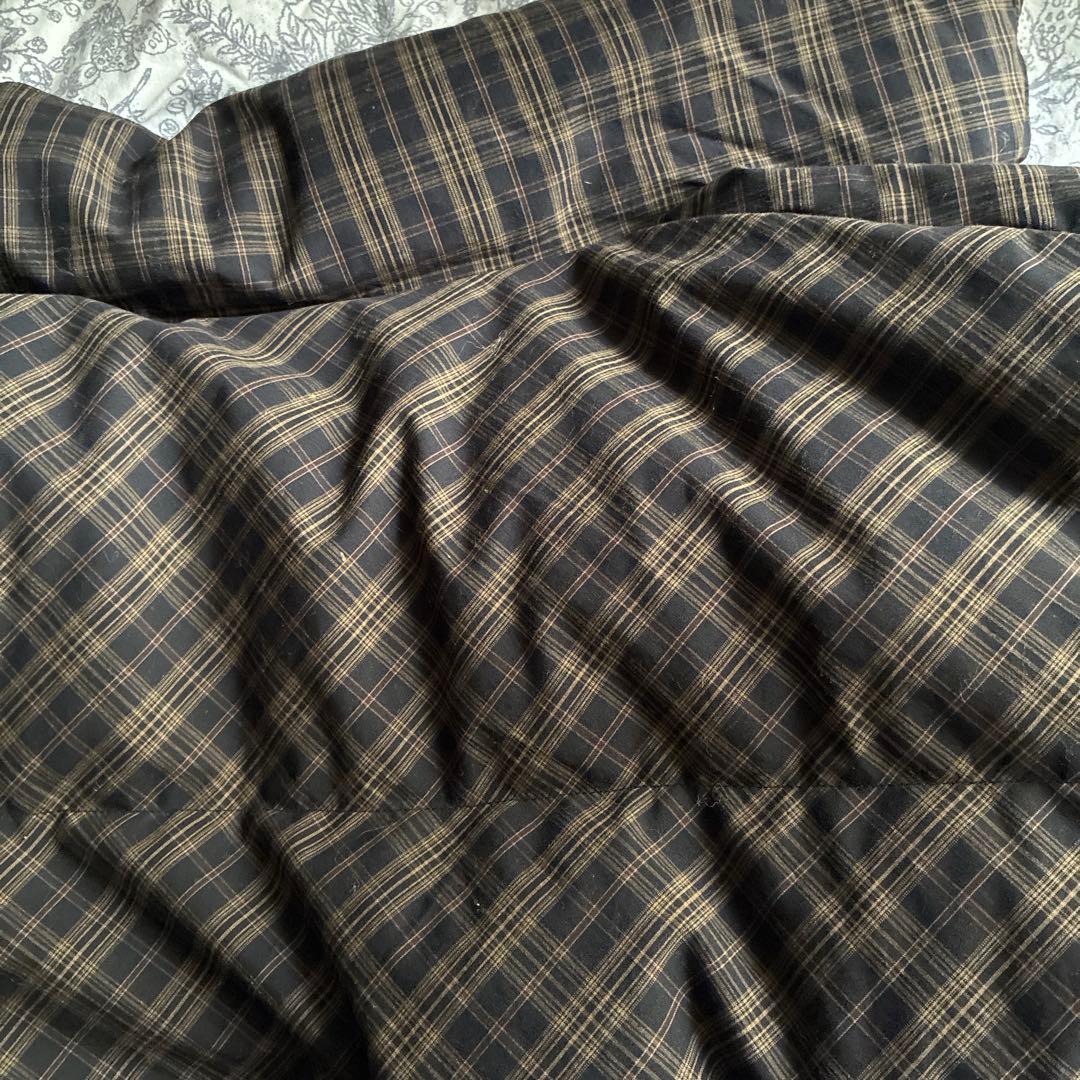 tageechita チェック柄 ショートダウンジャケット