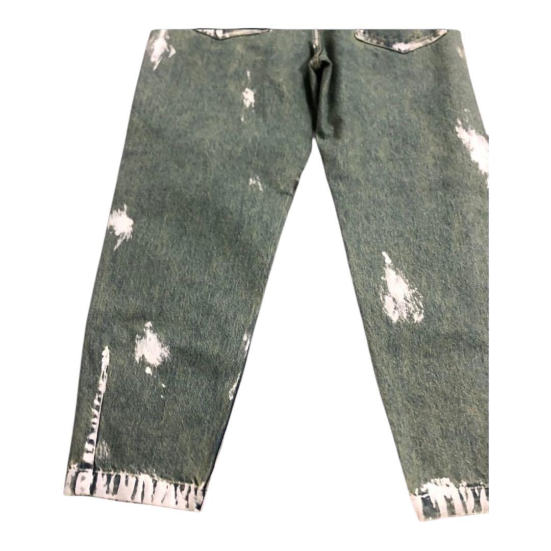 【美品】TANAKA CITYSHOP 別注 ペイントワイド デニム