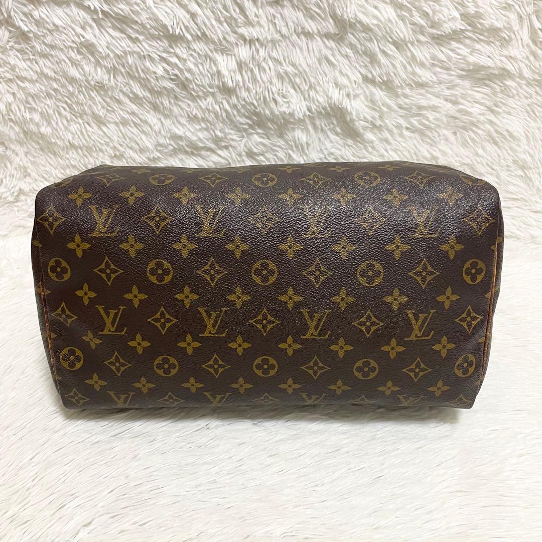 ルイヴィトン　ボストンバッグ　スピーディ35 モノグラム　ブラウン　ヌメ革　廃盤