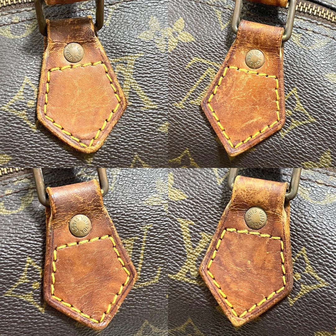 ルイヴィトン　ボストンバッグ　スピーディ35 モノグラム　ブラウン　ヌメ革　廃盤