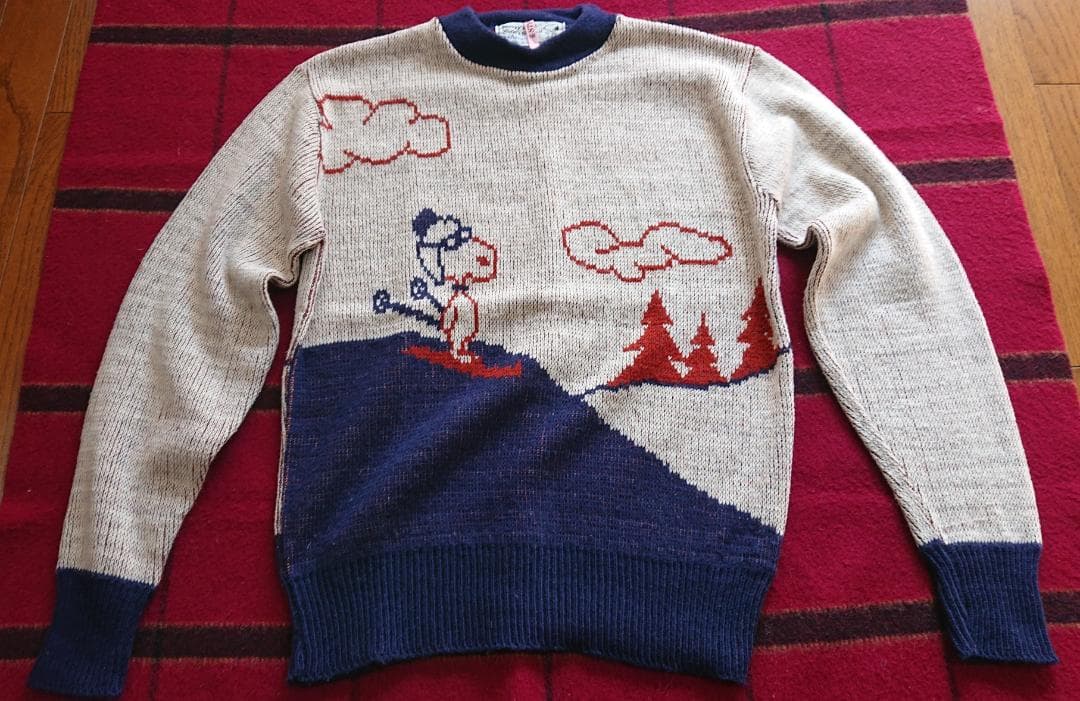 ビンテージ スヌーピー ニット ピーナッツ 70's 70s Arrow