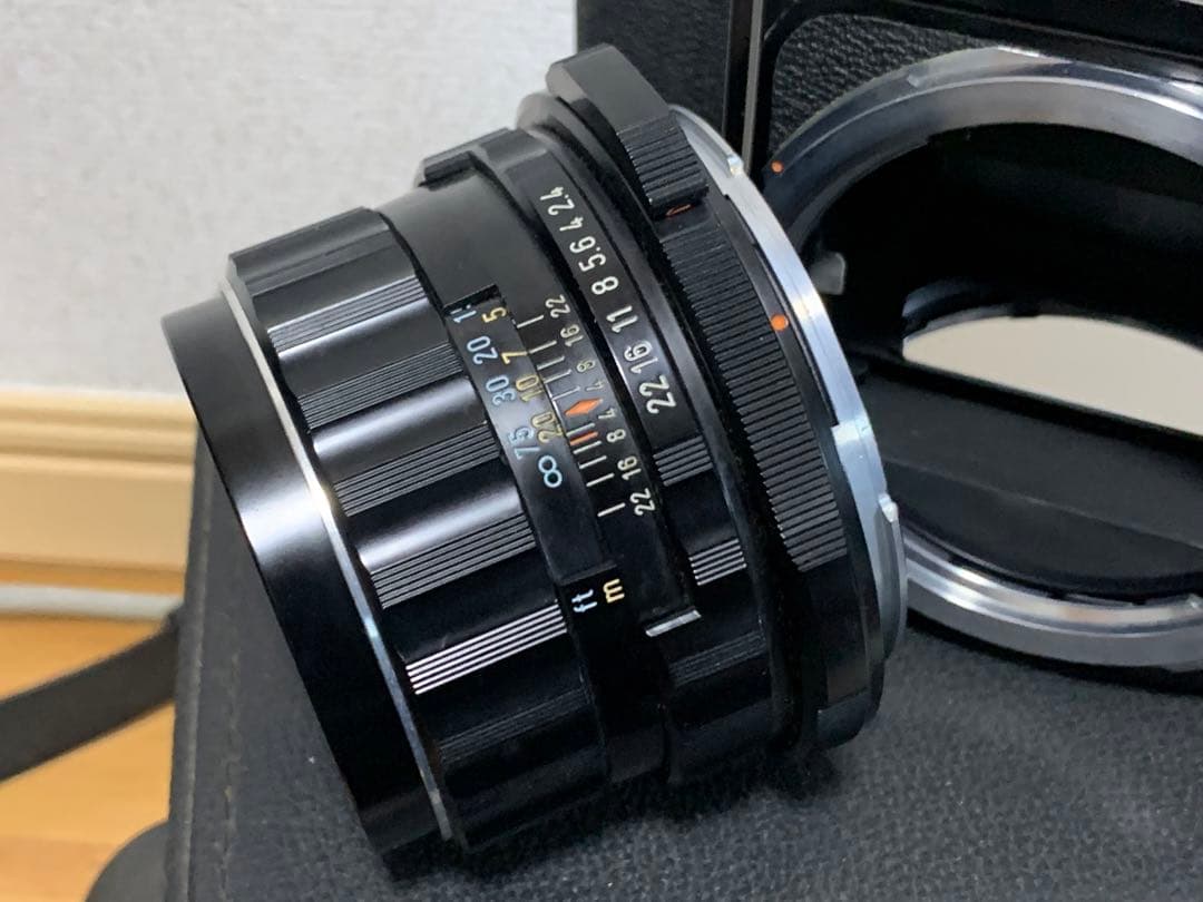 PENTAX 6x7 TAKUMAR 1:2.4 105 グリップ ケース付き