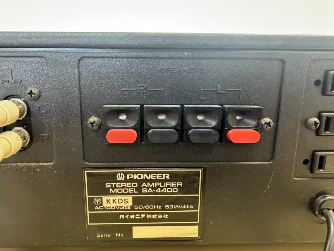 パイオニア Pioneer プリメインアンプ SA-4400 取扱説明書有