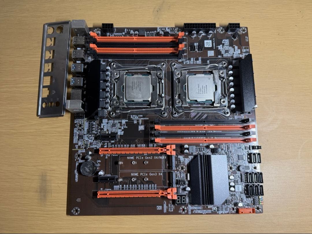 ⭐︎値下げ⭐︎X99 デュアルCPUマザーボードXeon E5 2620V4×2