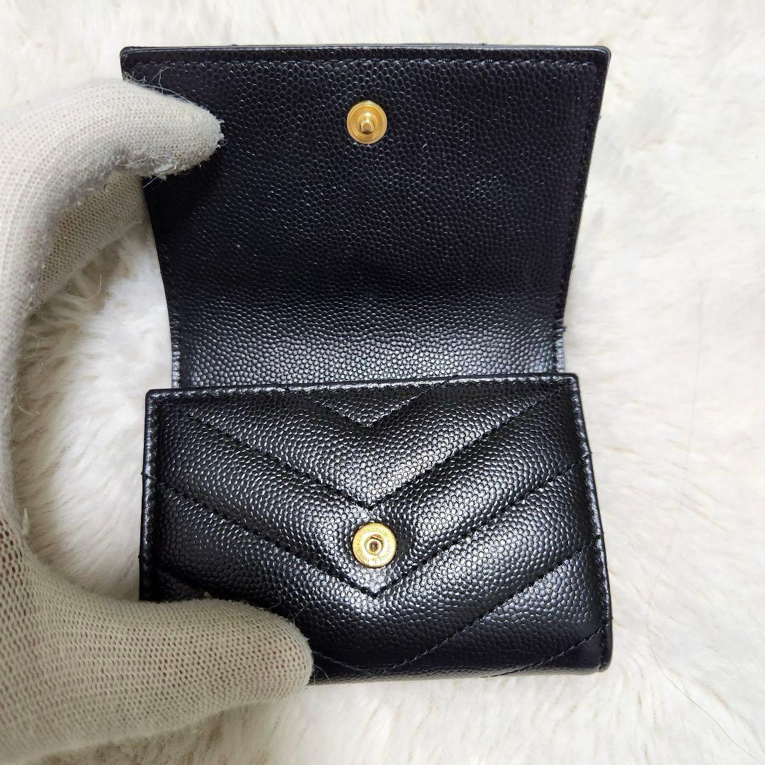 ✨極美品✨サンローラン　キーケース　6連　カサンドラ　キルティング　ブラック