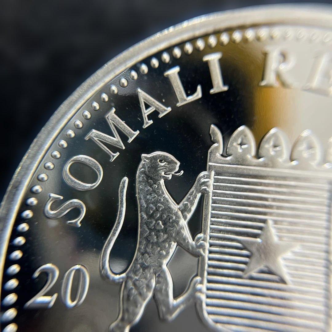 【純銀】ソマリア共和国　2018年　エレファント銀貨100シリング　1オンス①