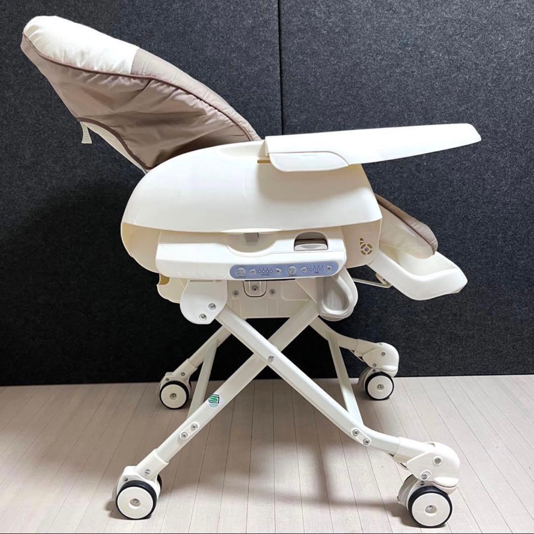 コンビ　ネムリラ　オートスウィング　エッグショック　ハイローチェア　ブラウン