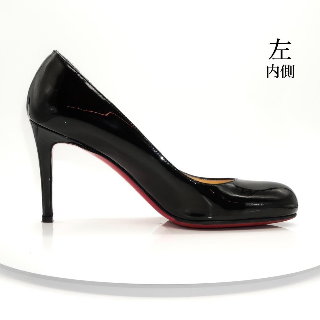 35.5　Christian　Louboutin　ルブタン　黒　エナメル　美品