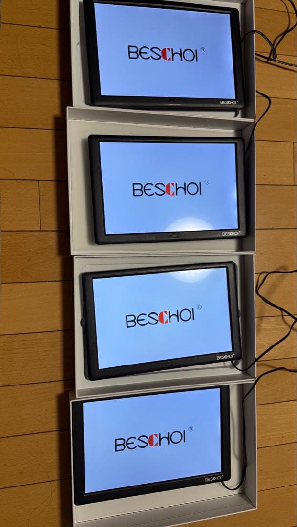 BESCHOI デジタルフォトフレーム 10インチ ✖️4台スライドショー対応