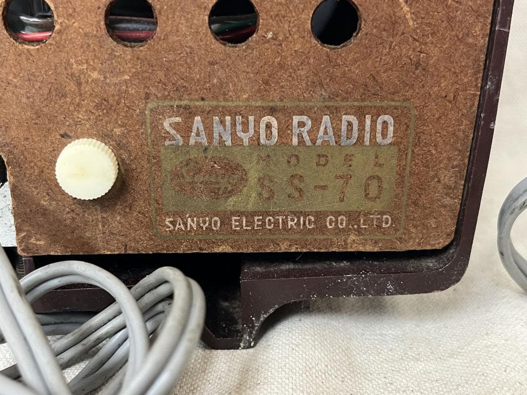 美品！【SANYO】 サンヨー真空管ラジオ SS-70 動作問題ありません