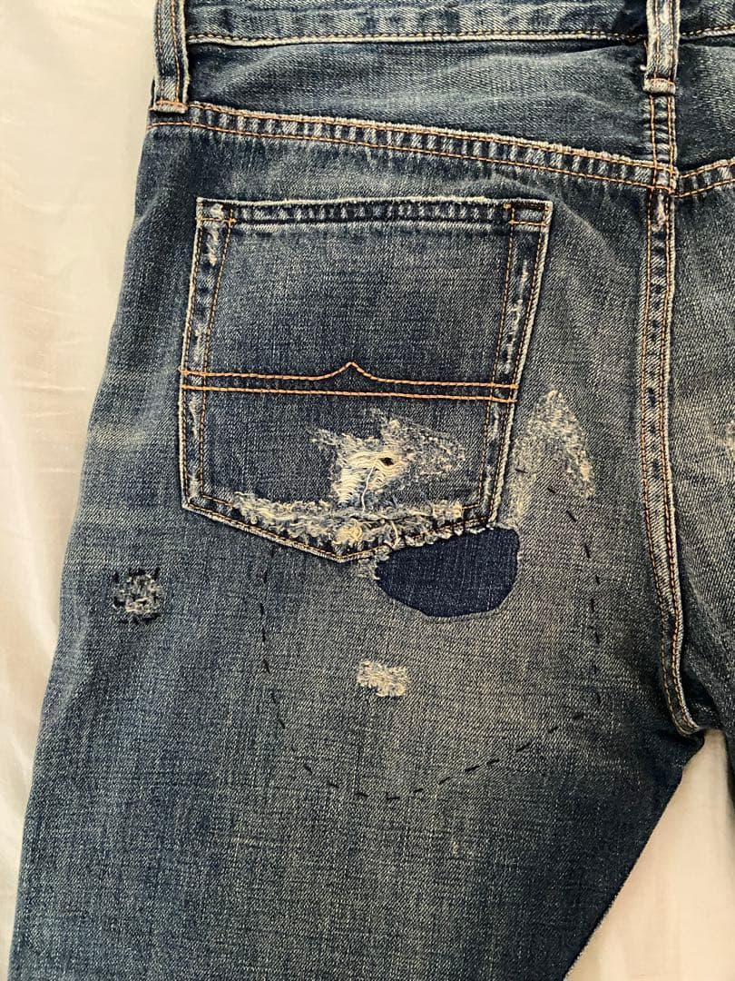 デニムアンドサプライラルフローレン パッチワークボーイフレンドデニム 28インチ