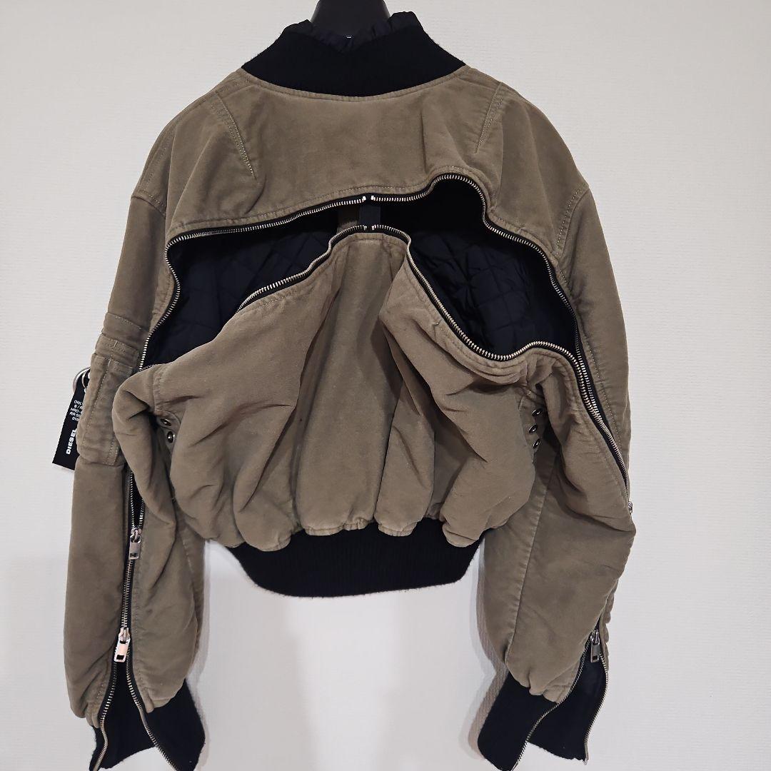 DIESEL　カーキ クロップドミリタリージャケット