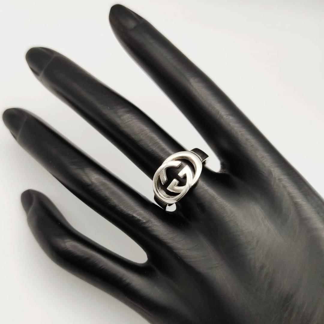 【極美品】□グッチ　リング16.5（16）インターロッキングGSVGucci指輪