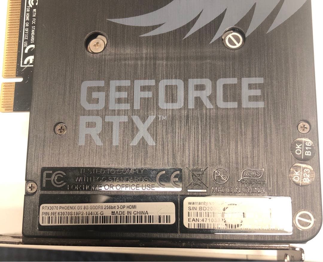 グラフィックボード・グラボ・ビデオカード GAIN WARD phoenix GEFORCE 3070