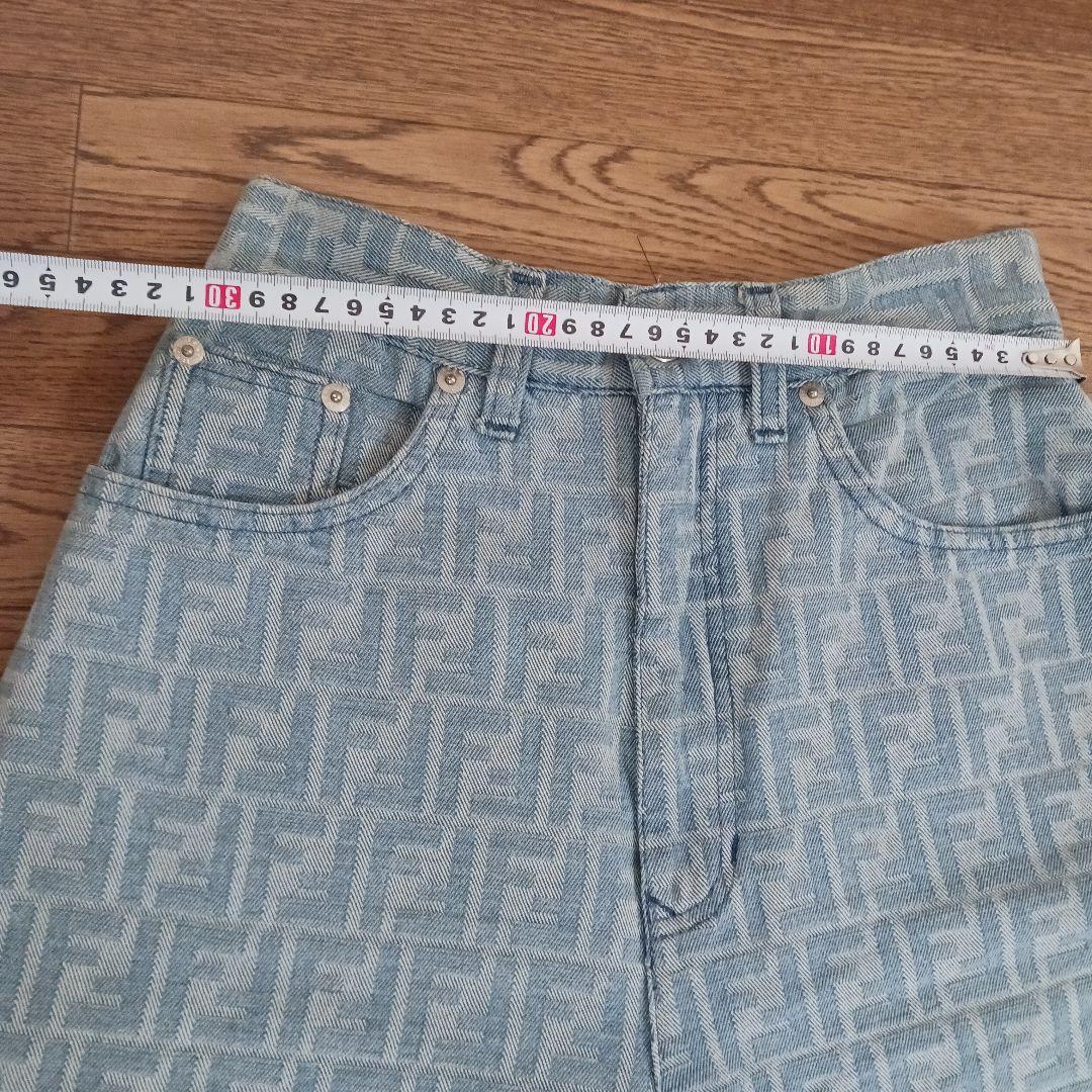 FENDI フェンディ デニム パンツ 　ズッカ柄　パンツ