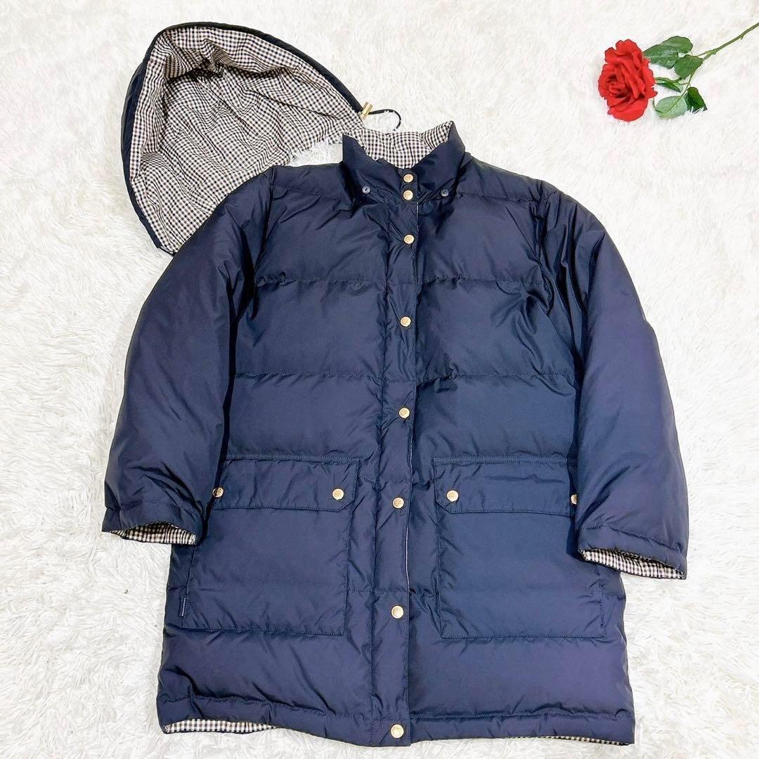 未使用級美品✨　アクアスキュータム　ダウンジャケット　リバーシブル　チェック柄