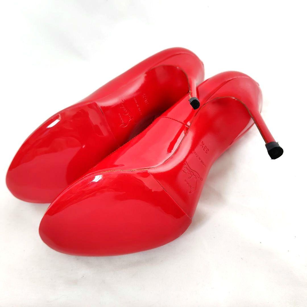 ✨️職人のリペア済✨️良品❤クリスチャンルブタン シンプルパンプ パンプス 赤
