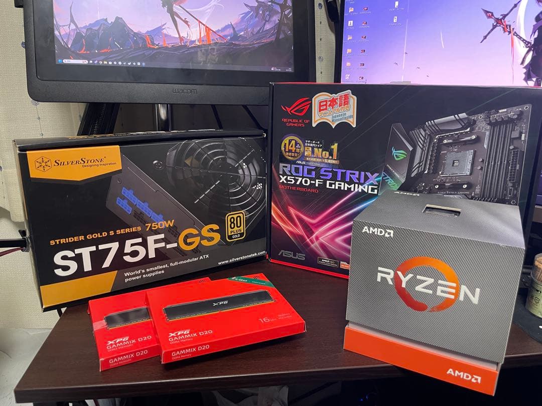 cpu マザーボード メモリ64gb 電源セット