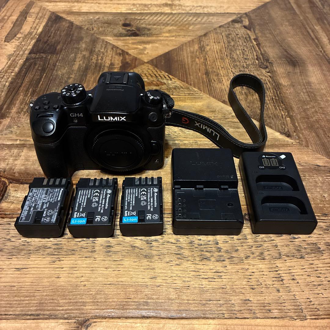 美品 panasonic LUMIX GH4 バッテリー3個付き