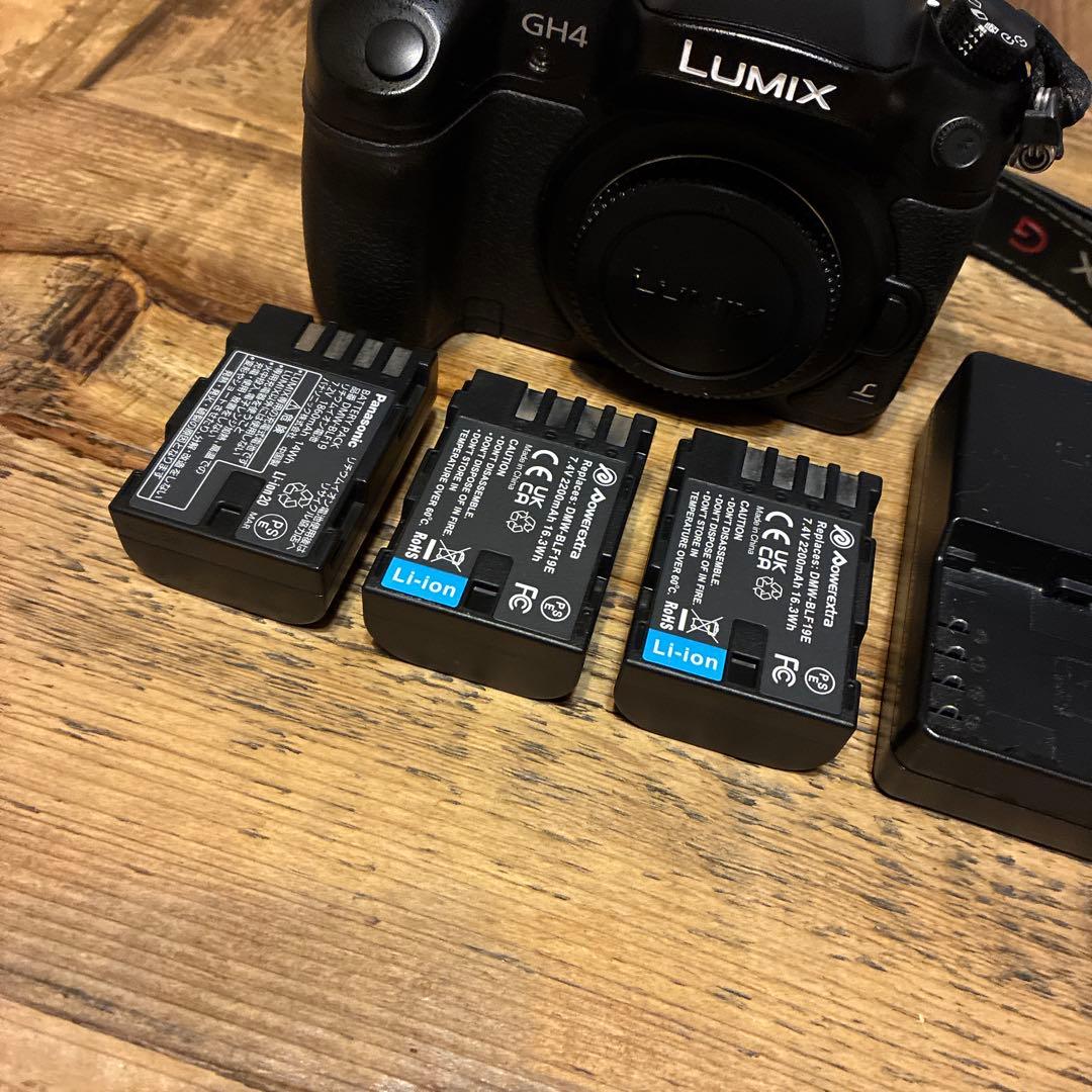 美品 panasonic LUMIX GH4 バッテリー3個付き