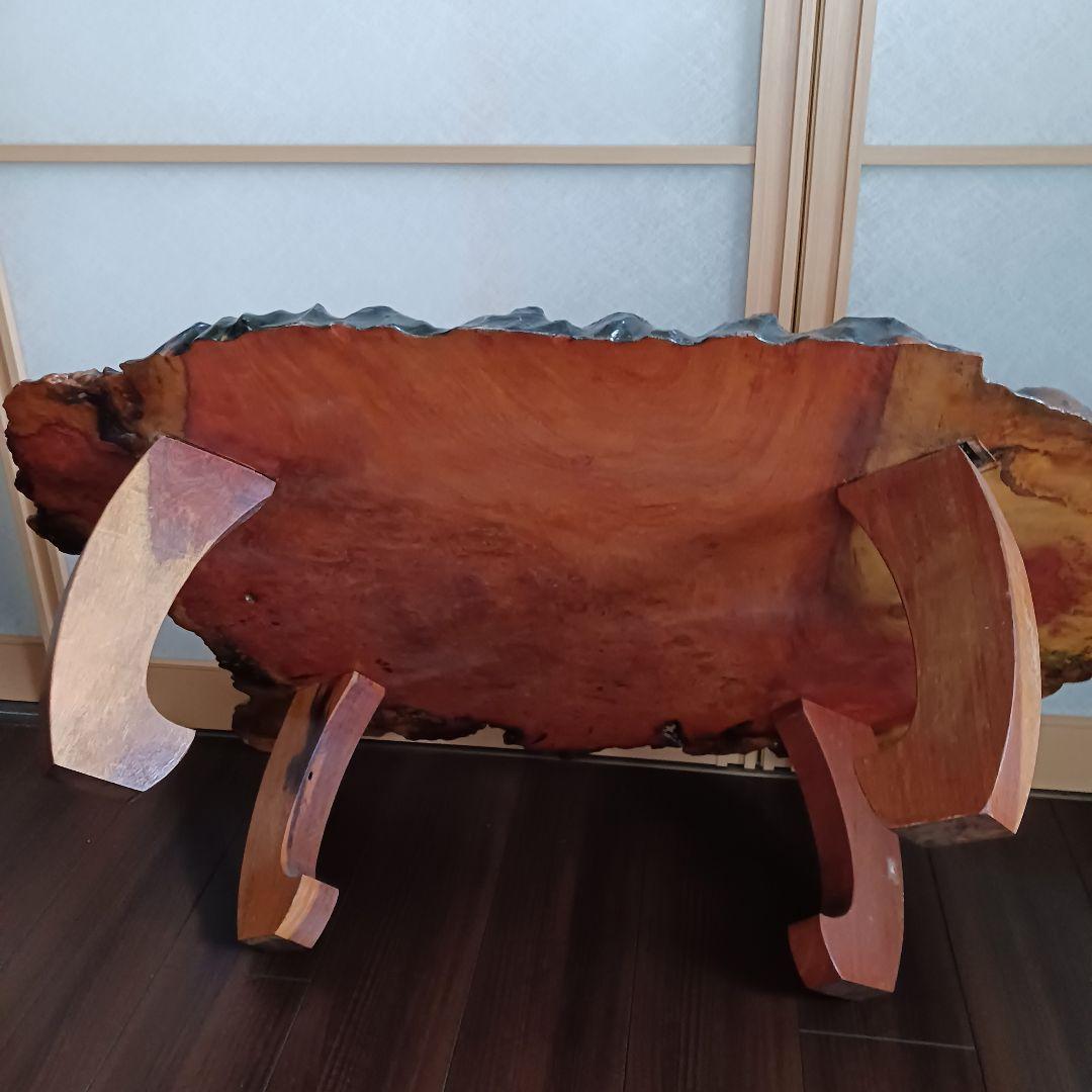 座卓　大きめ　(112×73)　天然木　花梨　一枚板