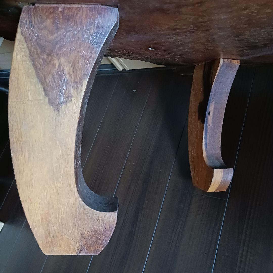 座卓　大きめ　(112×73)　天然木　花梨　一枚板