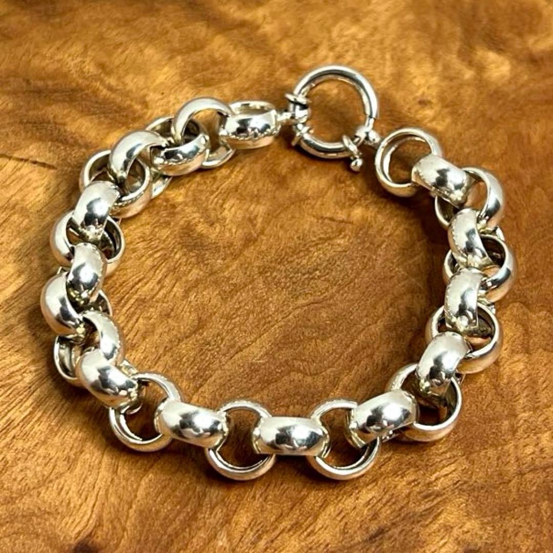 トルコ ヴィンテージ シルバー リンクブレスレット TURKEY 925
