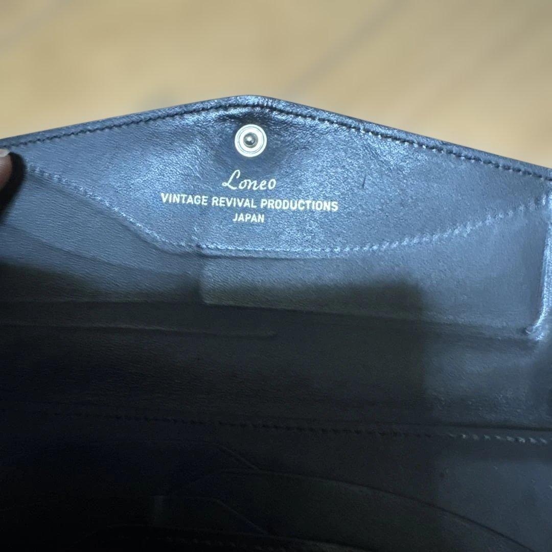 Loneo ロネオ黒 長財布 日本製