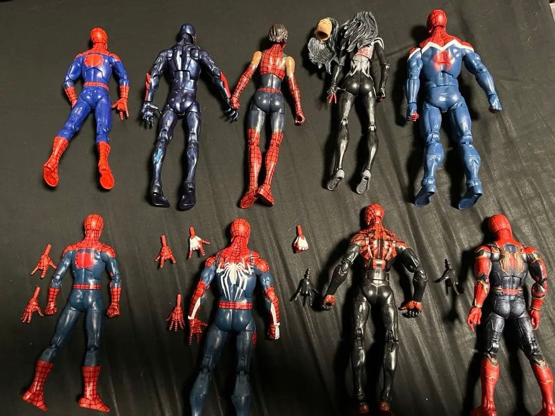 マーベルレジェンド スパイダーマンフィギュア 9体セット