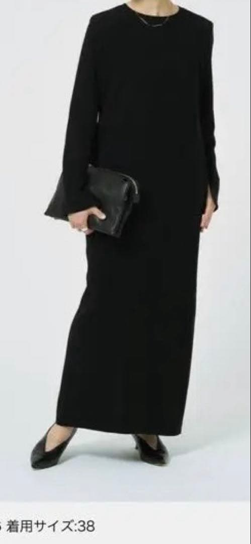 ダブルクロスミニマルロングドレス