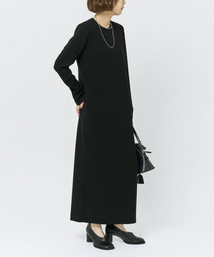 ダブルクロスミニマルロングドレス