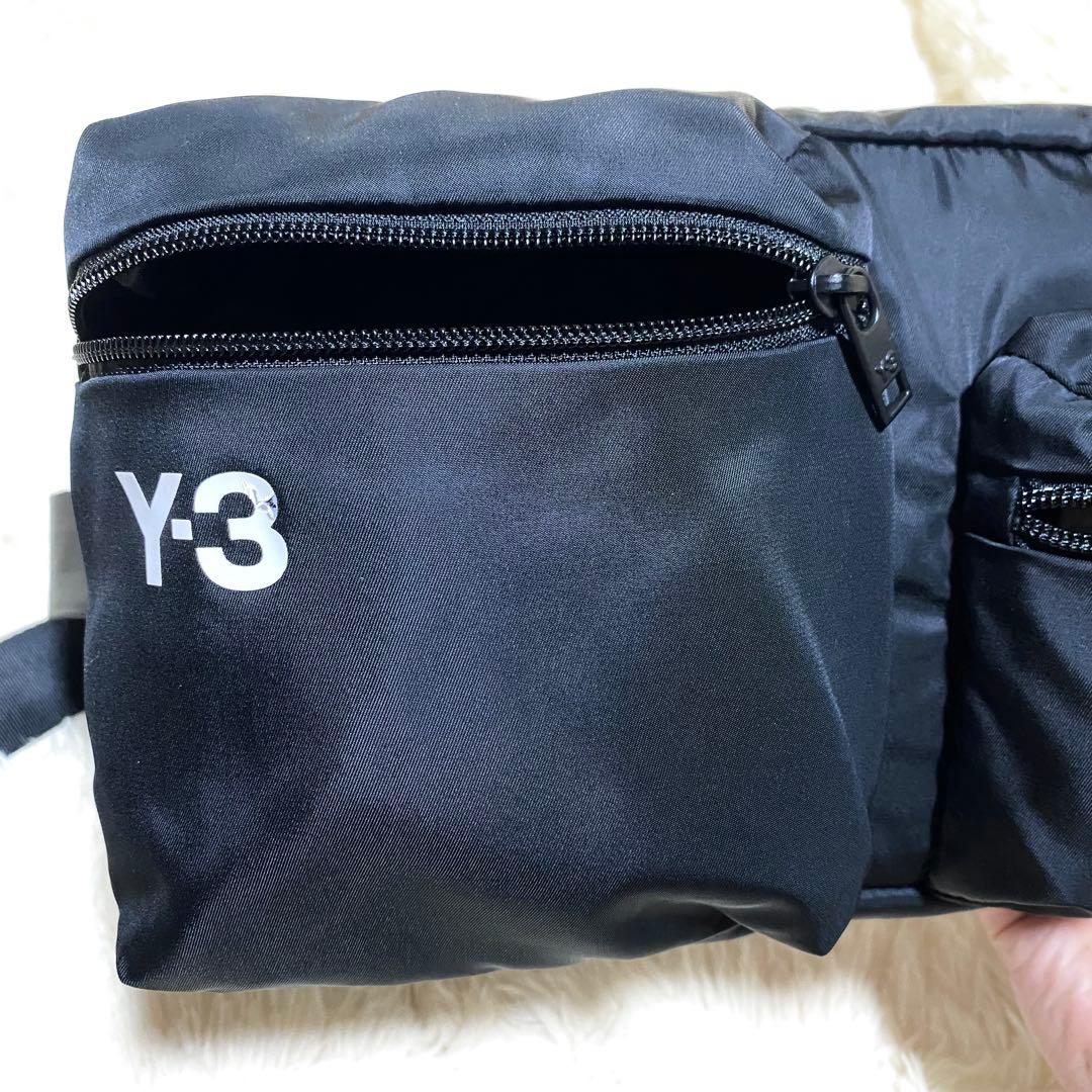 【良品】★Y-3 adidas★クロスボディバッグ★黒 ロゴ 多ポケット 袋内蔵