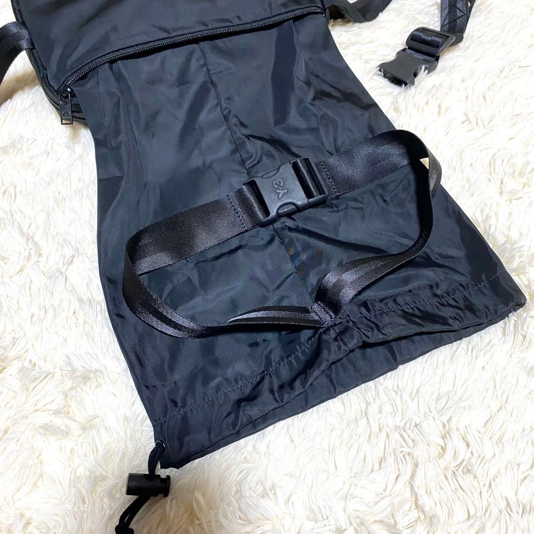 【良品】★Y-3 adidas★クロスボディバッグ★黒 ロゴ 多ポケット 袋内蔵