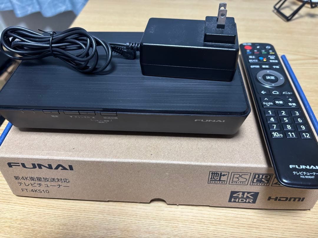 FUNAI 4Kテレビチューナー FT-4KS10 新4K衛星放送対応