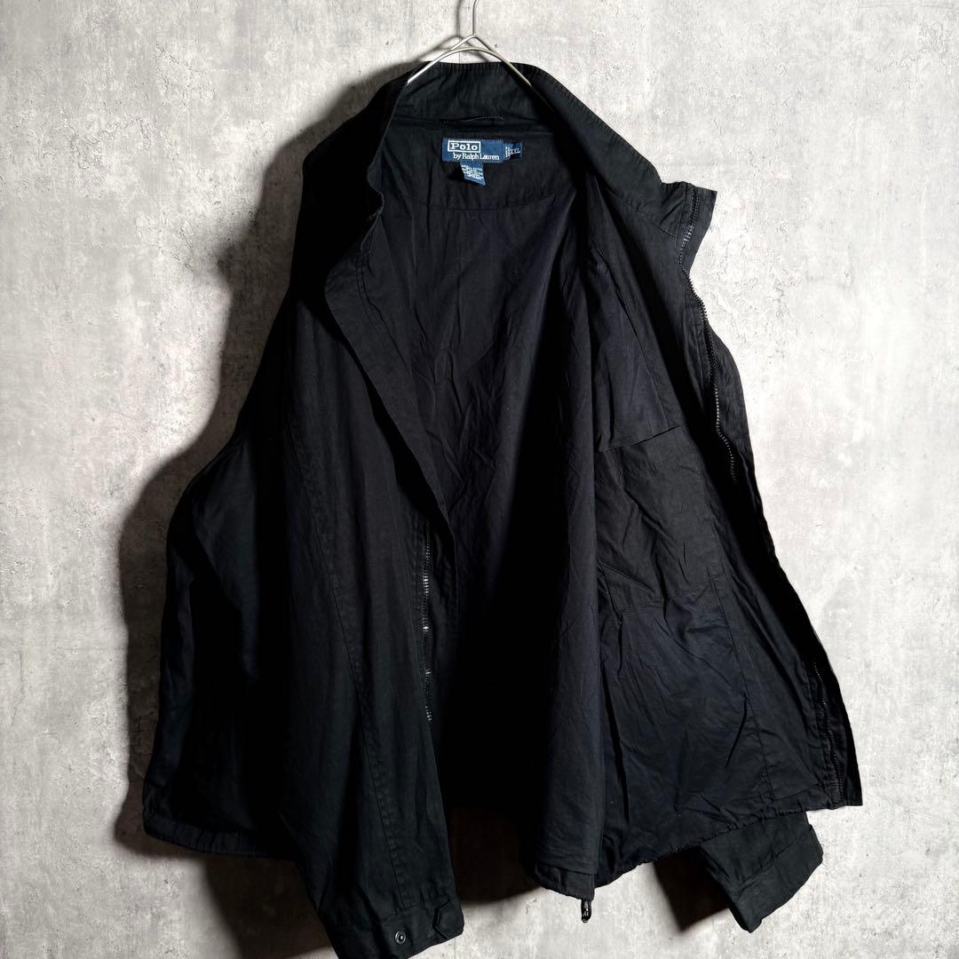 ⭐️希少⭐️ラルフローレン ジップアップブルゾン XXL 90s ririジップ 黒