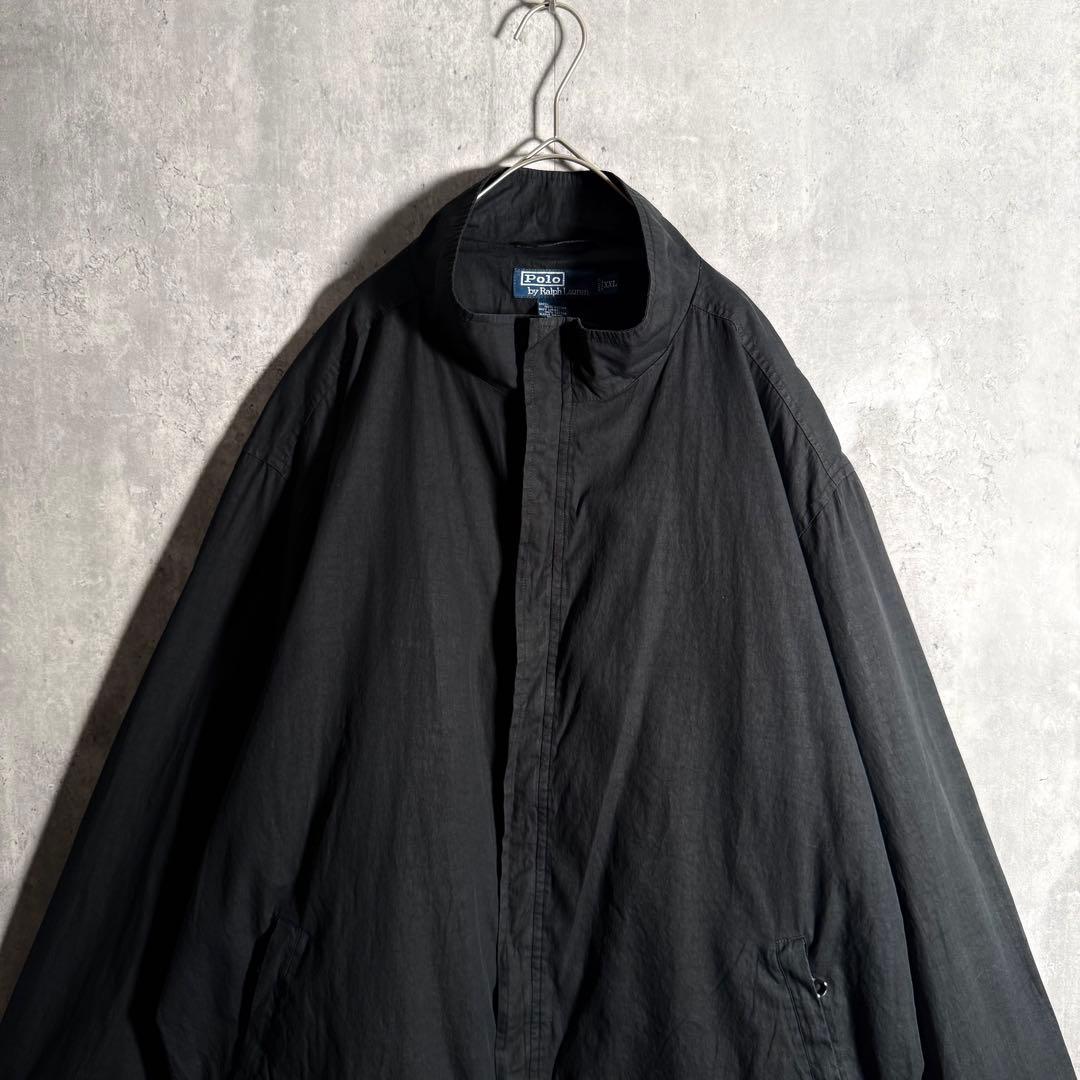 ⭐️希少⭐️ラルフローレン ジップアップブルゾン XXL 90s ririジップ 黒