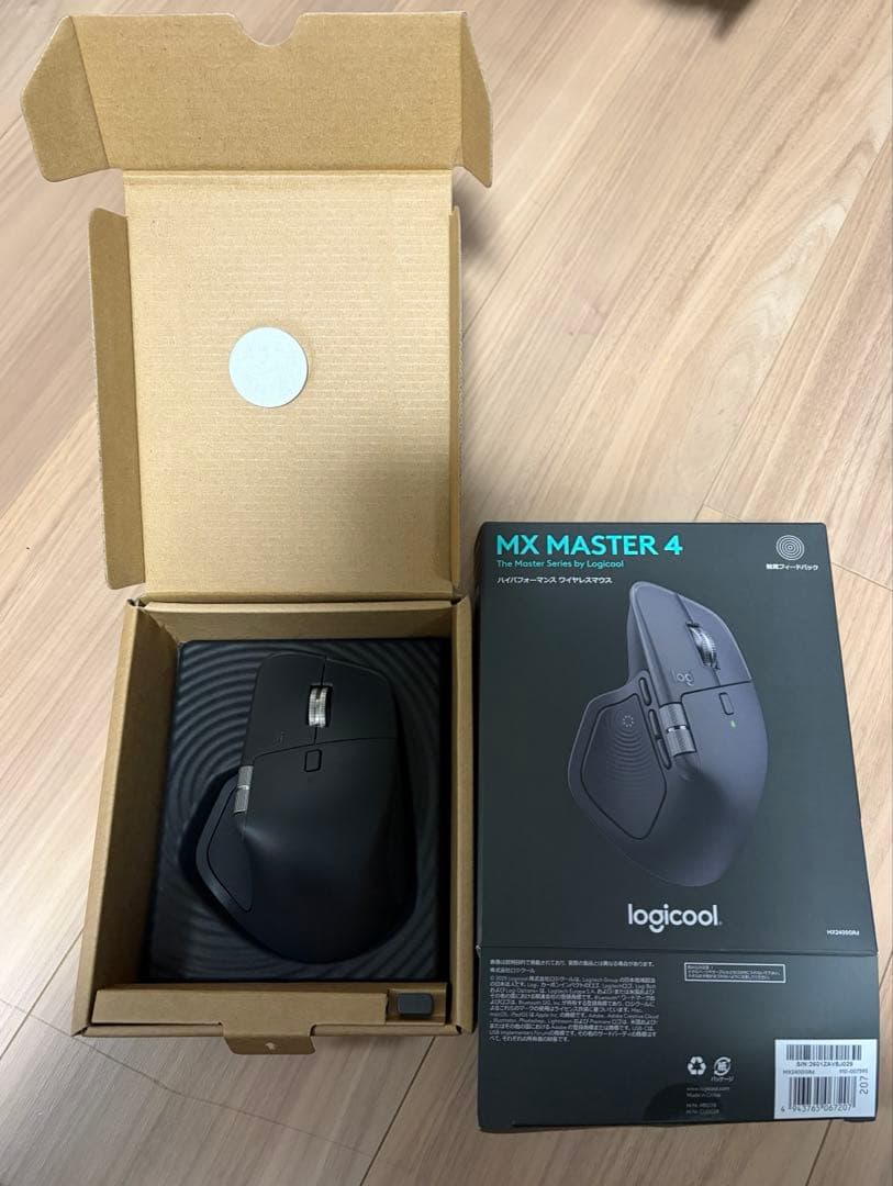 【使用時間5分のみ】logicool MX MASTER 4 ワイヤレスマウス