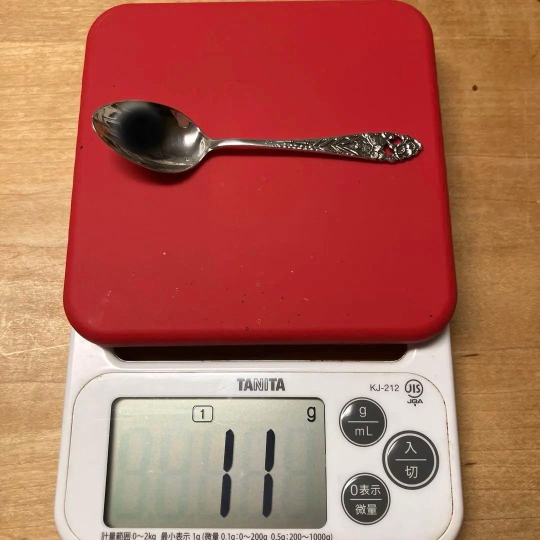 三越　シルバースプーン　銀スプーン　シルバー950 梅　ウメ　マリーゴールド