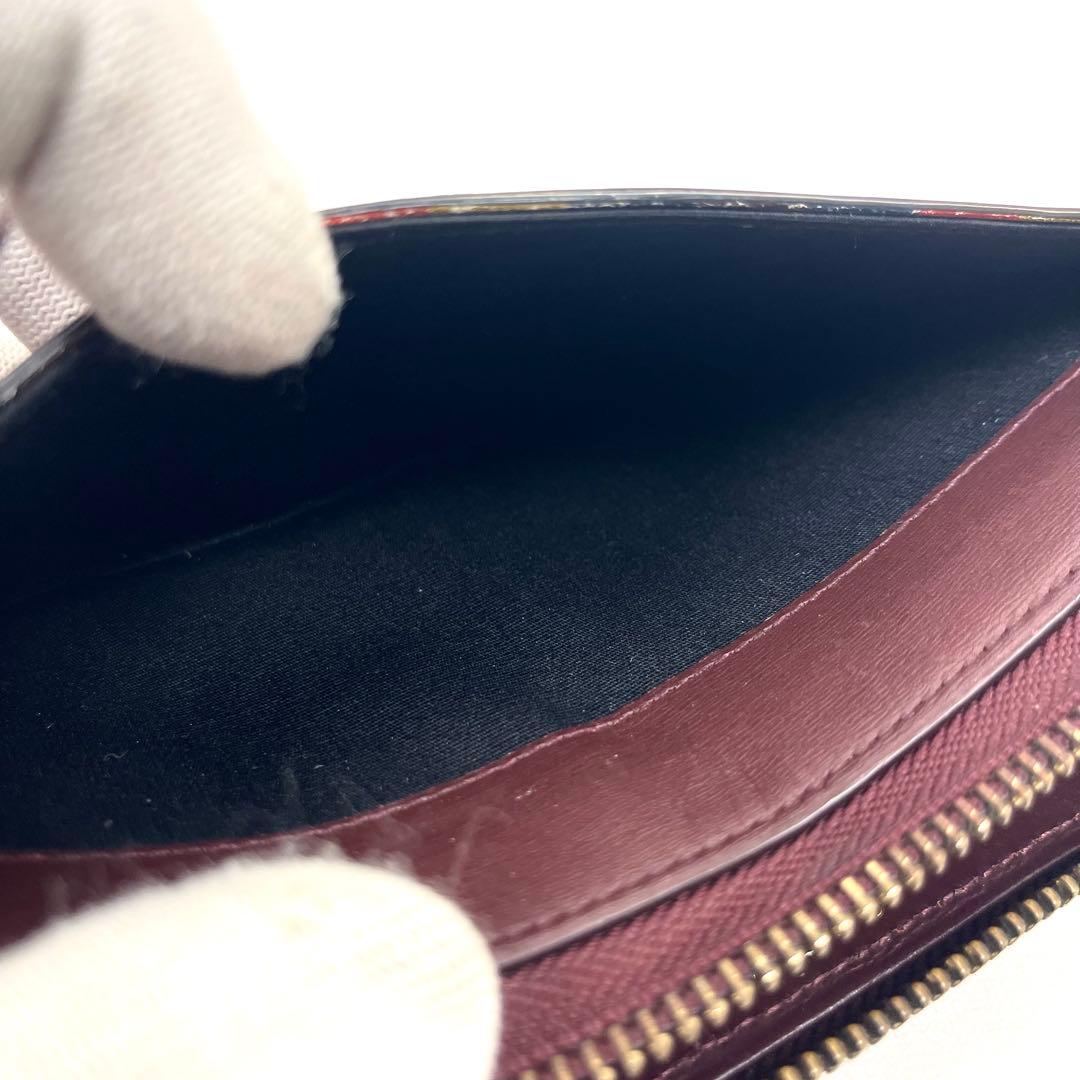 ポールスミス　長財布　マルチカラー　ラウンドファスナー　ロゴプリント　レザー