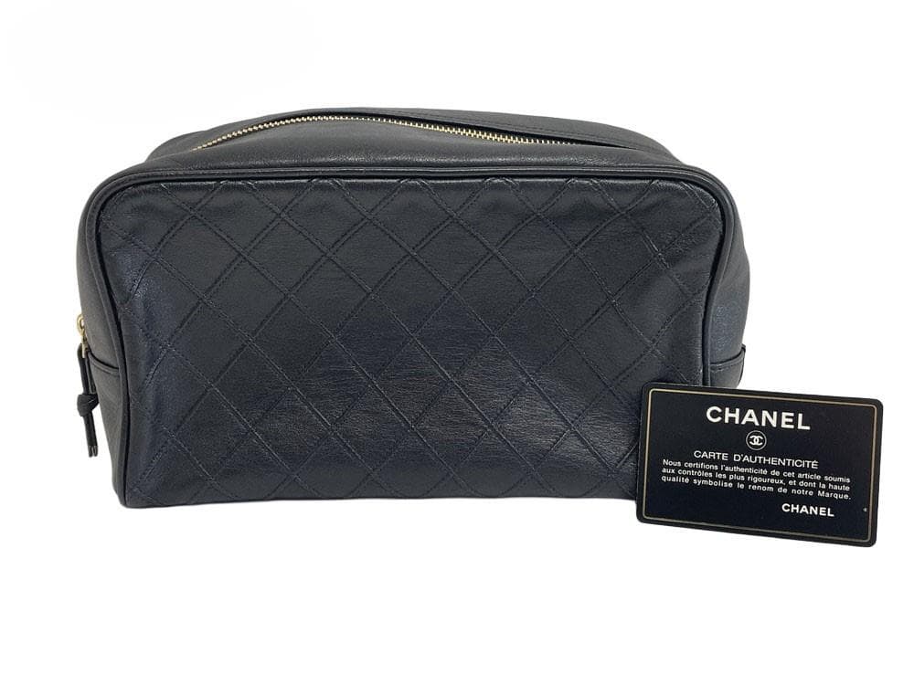 シャネル 1番台 ビコローレ レザー ヴィンテージ ポーチ MBZ023