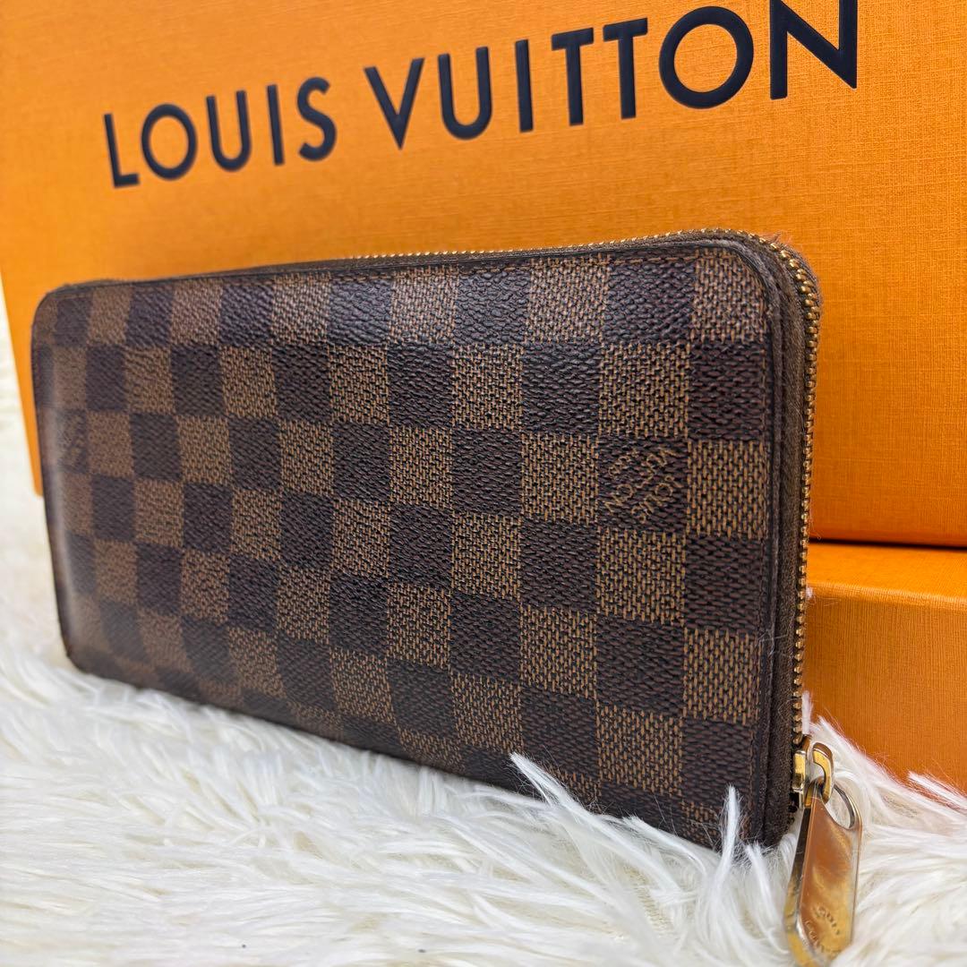 ルイヴィトン ダミエ オーガナイザー ラウンドファスナー　ジッピー　長財布