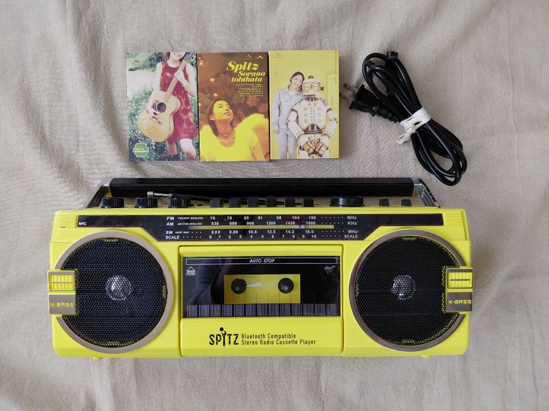 スピッツひみつスタジオBluetooth対応ラジカセ&アルバムカセットテープ