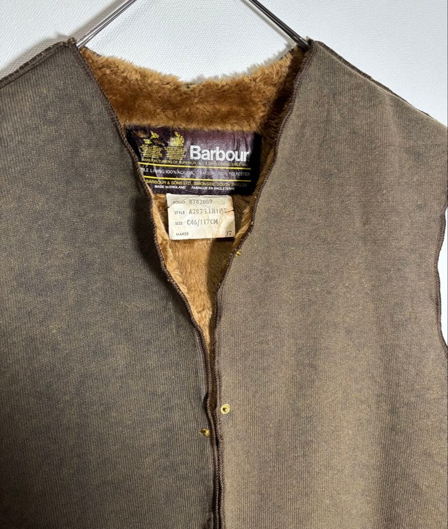 Barbour バブアー　イングランド製　A295 ボアライナーベスト