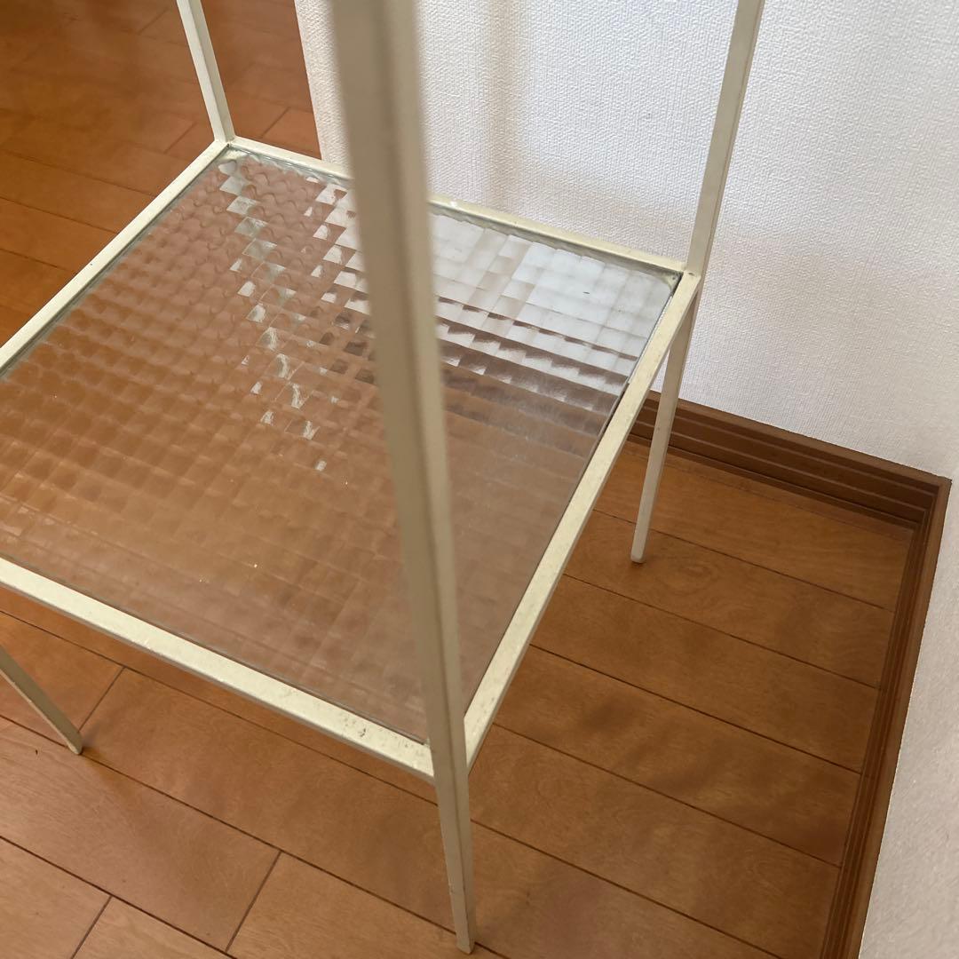 土*和様 本日限定お値下げ　アイアンシェルフ　デザインガラス
