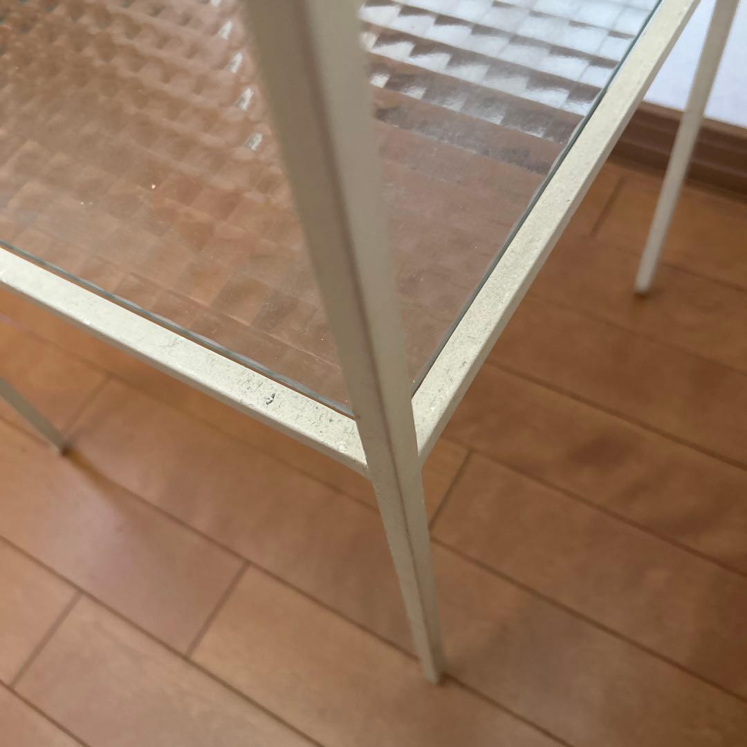 土*和様 本日限定お値下げ　アイアンシェルフ　デザインガラス