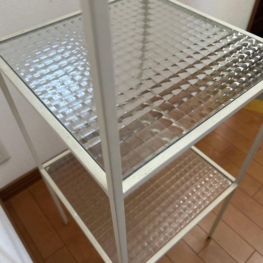 土*和様 本日限定お値下げ　アイアンシェルフ　デザインガラス