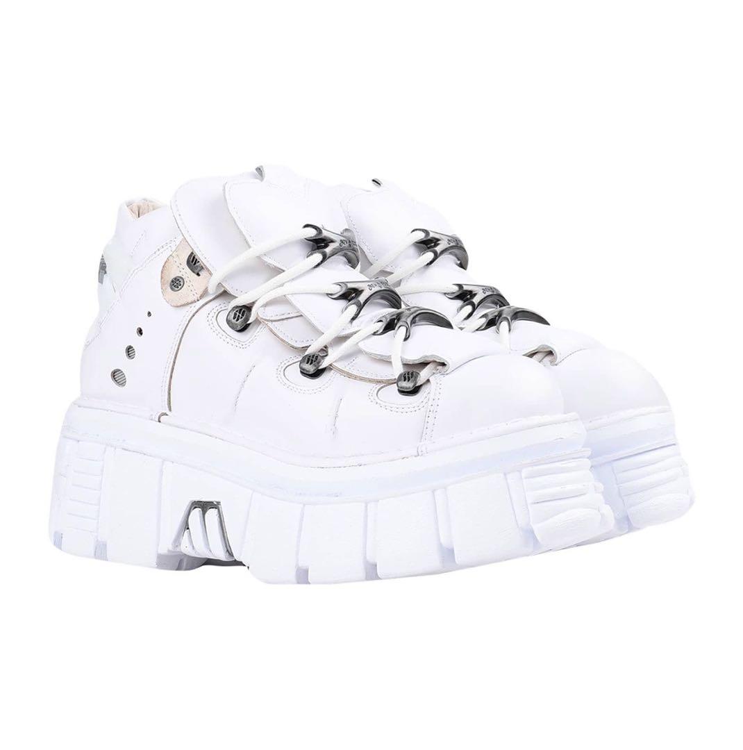 NEW ROCK 厚底ホワイトスニーカー