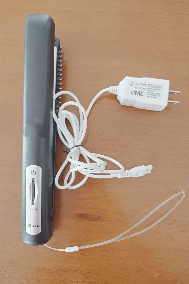 YAHAN ストレートヘアアイロン グレー 充電器付き