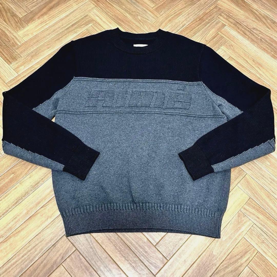 希少　AIME LEON DORE バイカラー　コットンニット　美品　Sサイズ